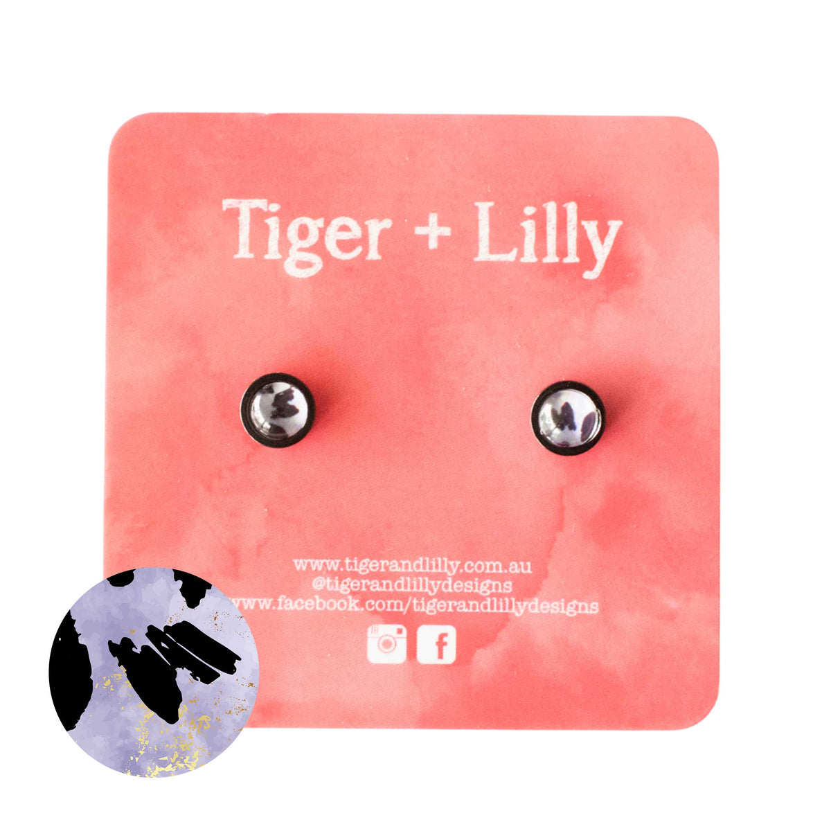 Tiger + Lilly - Stud Earrings - Earrings - Hypoallergenic Stainless Steel - Nickel Free - Lever Back Earrings - Dangle Earrings - Mini Earrings - Rose Gold Earrings - Pearl Earrings