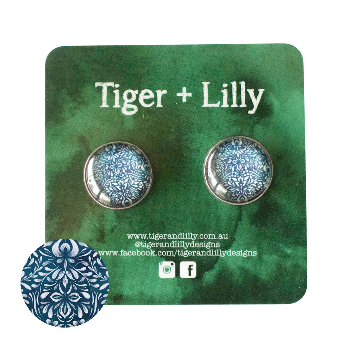 Tiger + Lilly - Stud Earrings - Earrings - Hypoallergenic Stainless Steel - Nickel Free - Lever Back Earrings - Dangle Earrings - Mini Earrings - Rose Gold Earrings - Pearl Earrings