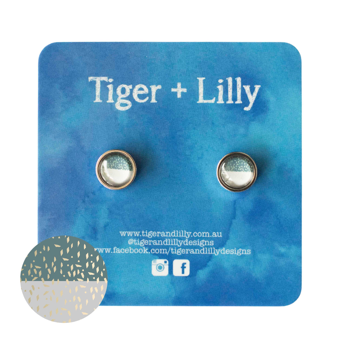 Tiger + Lilly - Stud Earrings - Earrings - Hypoallergenic Stainless Steel - Nickel Free - Lever Back Earrings - Dangle Earrings - Mini Earrings - Rose Gold Earrings - Pearl Earrings