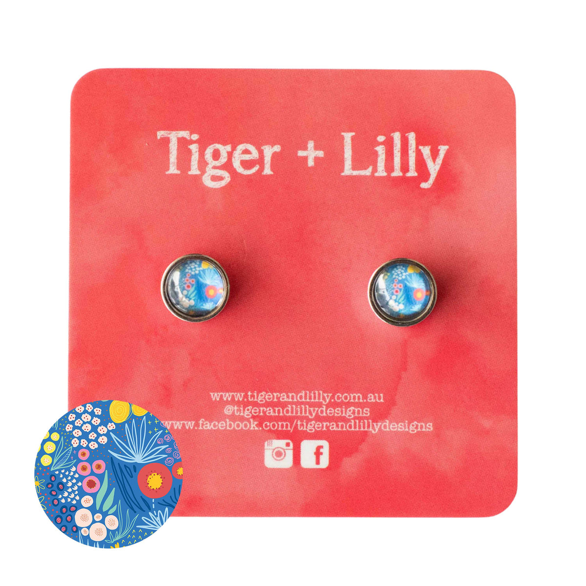 Tiger + Lilly - Stud Earrings - Earrings - Hypoallergenic Stainless Steel - Nickel Free - Lever Back Earrings - Dangle Earrings - Mini Earrings - Rose Gold Earrings - Pearl Earrings