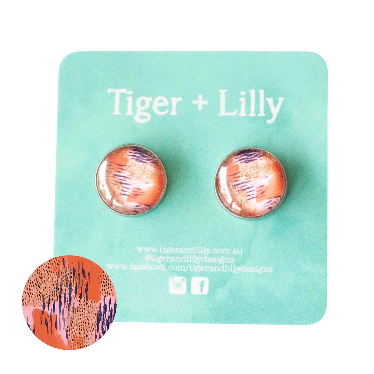 Tiger + Lilly - Stud Earrings - Earrings - Hypoallergenic Stainless Steel - Nickel Free - Lever Back Earrings - Dangle Earrings - Mini Earrings - Rose Gold Earrings - Pearl Earrings