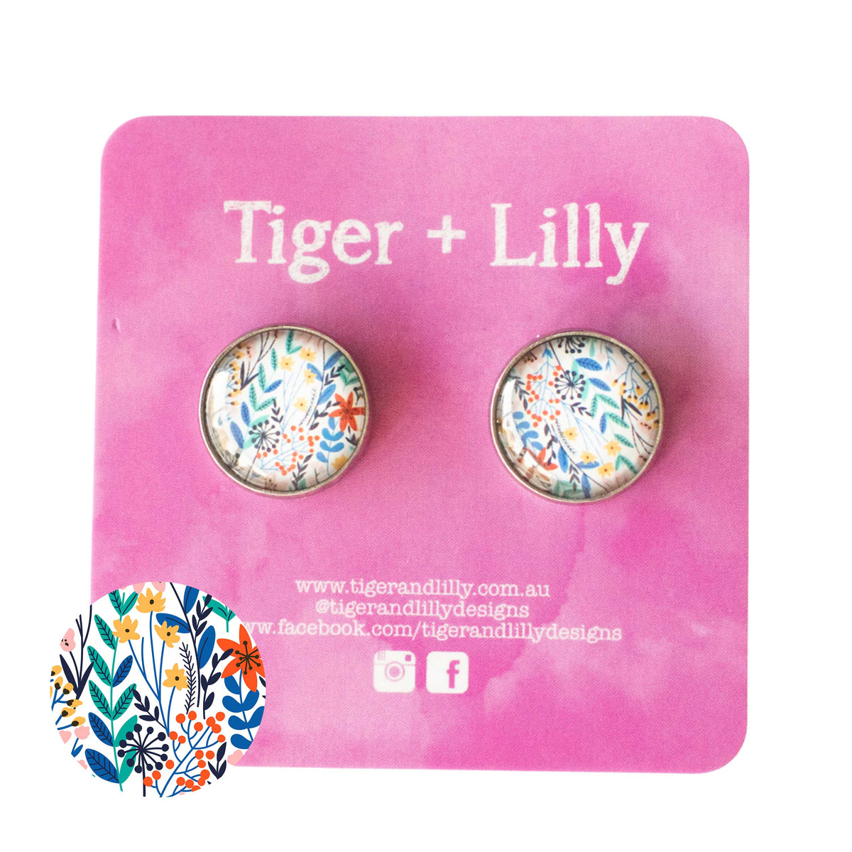 Tiger + Lilly - Stud Earrings - Earrings - Hypoallergenic Stainless Steel - Nickel Free - Lever Back Earrings - Dangle Earrings - Mini Earrings - Rose Gold Earrings - Pearl Earrings