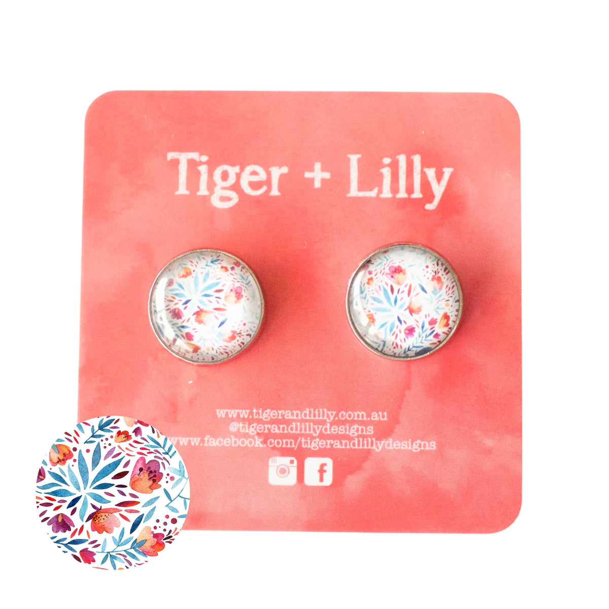 Tiger + Lilly - Stud Earrings - Earrings - Hypoallergenic Stainless Steel - Nickel Free - Lever Back Earrings - Dangle Earrings - Mini Earrings - Rose Gold Earrings - Pearl Earrings