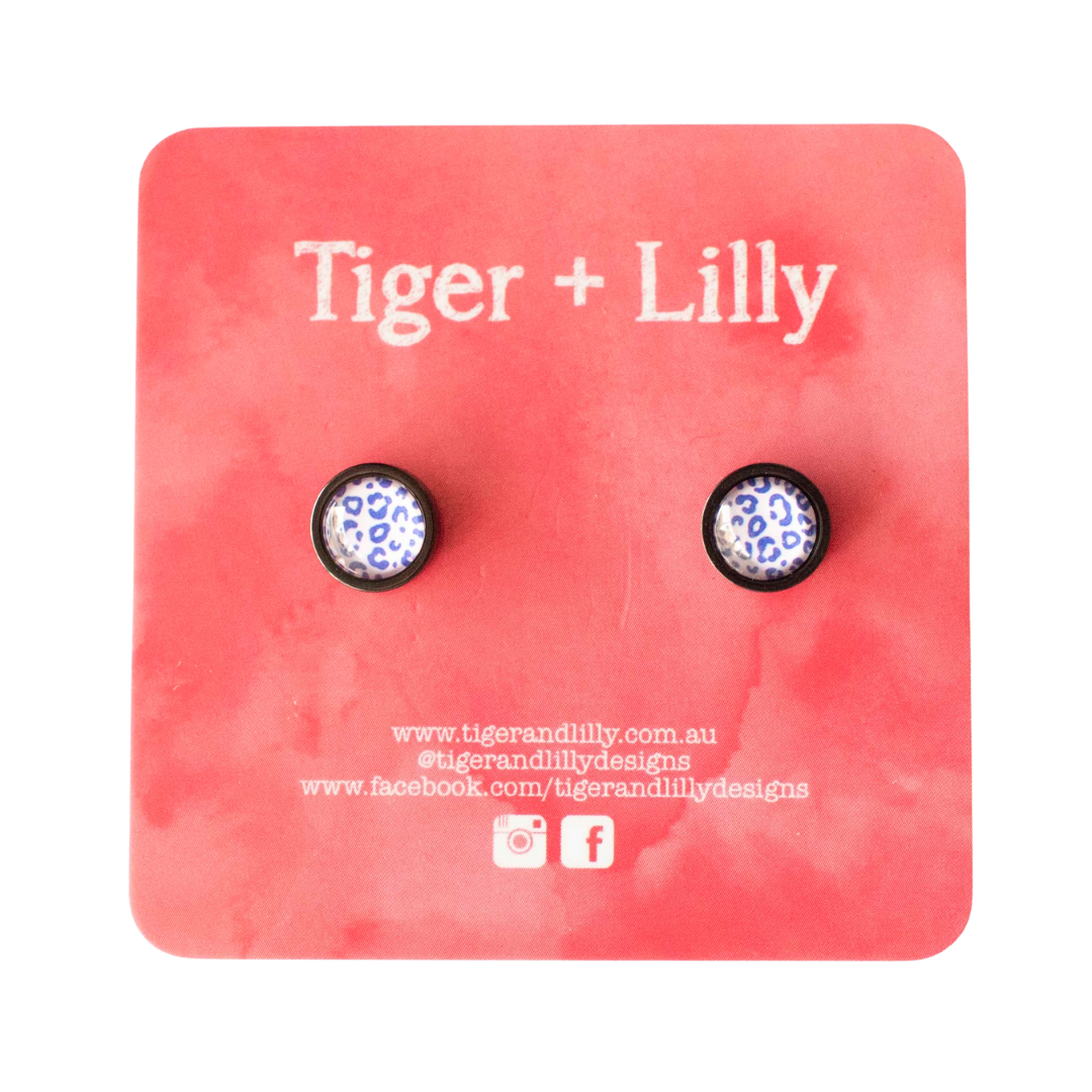 Tiger + Lilly - Stud Earrings - Earrings - Hypoallergenic Stainless Steel - Nickel Free - Lever Back Earrings - Dangle Earrings - Mini Earrings - Rose Gold Earrings - Pearl Earrings