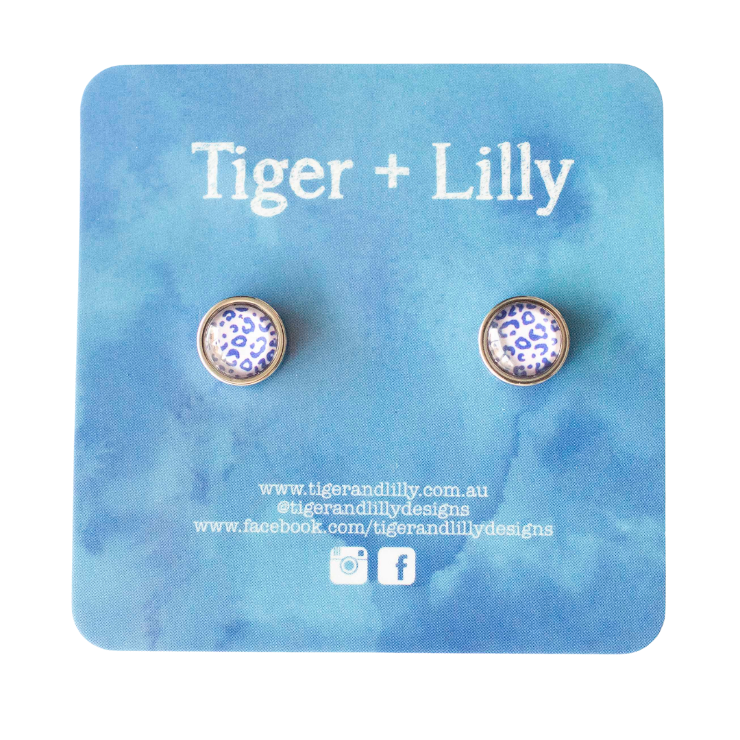 Tiger + Lilly - Stud Earrings - Earrings - Hypoallergenic Stainless Steel - Nickel Free - Lever Back Earrings - Dangle Earrings - Mini Earrings - Rose Gold Earrings - Pearl Earrings